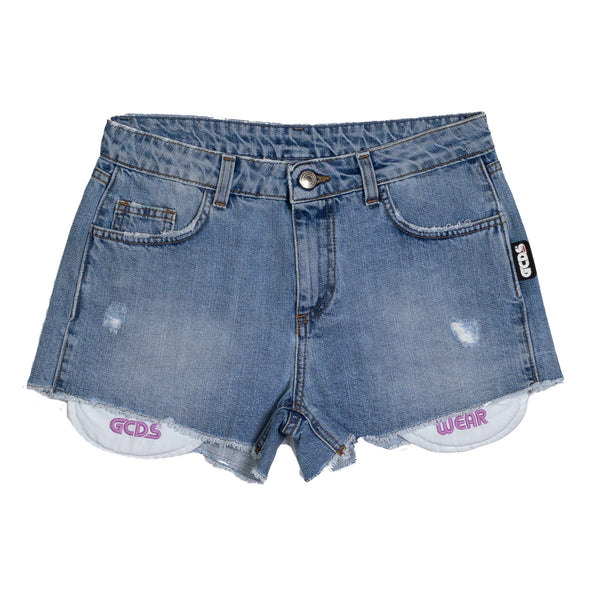 Pantaloncino in jeans GCDS