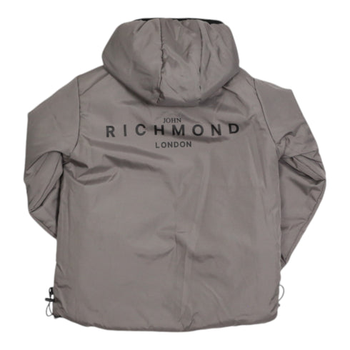 Giubbotto Richmond reversibile nero e grigio.