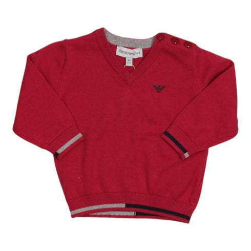 Maglione con scollo a "V" Emporio Armani