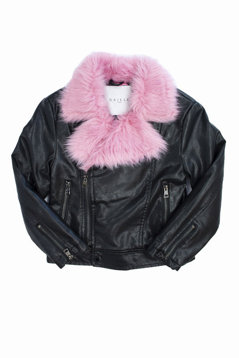 Giubbotto Gaellè in eco pelle modello chiodo